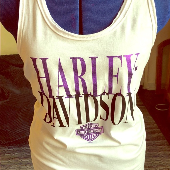 Authentic Harley Davidson tank top white size M - Picture 1 of 2